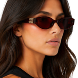 Delphine | Gafas de Sol Ovaladas con Detalle en Oro para Mujeres