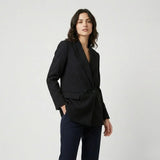 Blazer estructurado en mezcla de lana | Corte recto alargado | Estilo elegante y versátil