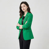 Blazer estructurado en mezcla de viscosa | Corte recto | Estilo urbano elegante