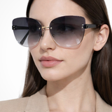 Cordelia | Gafas de Sol Gradientes Cat Eye Sin Montura para Mujeres