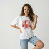 Camiseta Oversized con Estampado Frontal para Estilo Desenfadado