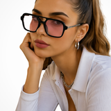 Margaux | Gafas de Sol Aviador Cuadradas Doble Puente para Mujeres