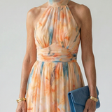 Lucía™ | Vestido midi halter