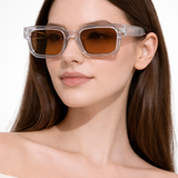 Millicent | Gafas de sol retro para mujeres con montura rectangular