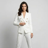 Blazer elegante en tejido estructurado | Corte ajustado | Estilo clásico femenino