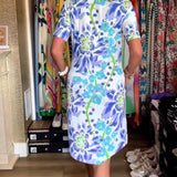 Federica™ - Vestido con mangas cortas y estampado floral