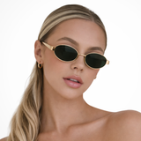 Clarabelle | Gafas de sol ovaladas de metal para mujeres