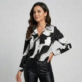 Camisa estampada en mezcla de viscosa | Corte fluido | Estilo urbano sofisticado