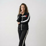 Conjunto Deportivo con Chaqueta de Cierre y Pantalón de Pierna Derecha