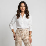 Conjunto elegante estampado en mezcla ligera | Corte fluido | Sofisticación contemporánea