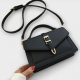 Milo | Bolso de hombro estructurado con detalle de hebilla dorada