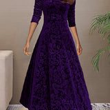 Nancy | Vestido de fiesta de terciopelo lujoso