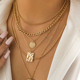 Eveleen | Collar de metal geométrico