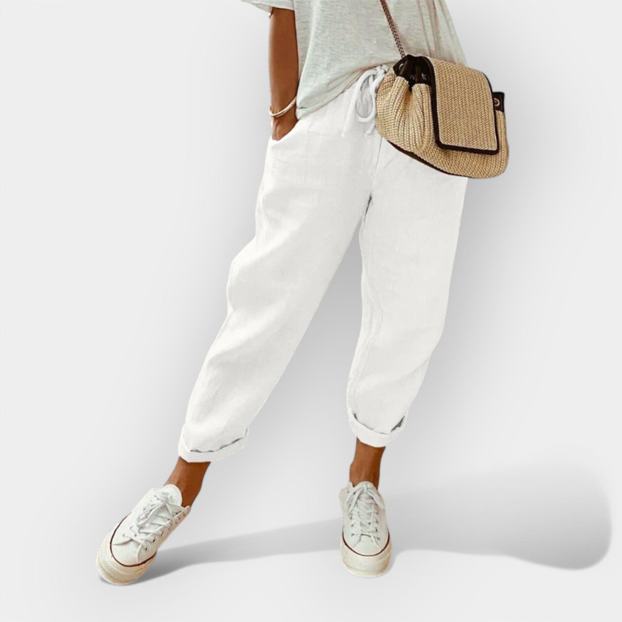Helga | Pantalones de lino elegantes para el tiempo libre