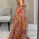 Valerie™ - Vestido maxi floral elegante