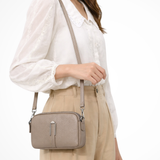 Pella | Bolsa de Hombro Cruzada Compacta Doble Cierre para Mujeres
