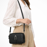 Pella | Bolsa de Hombro Cruzada Compacta Doble Cierre para Mujeres