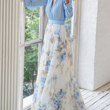 Jewel – Vestido largo con estampado floral