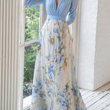 Jewel – Vestido largo con estampado floral