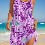 Haley™ - Vestido tropical estampado con tirantes