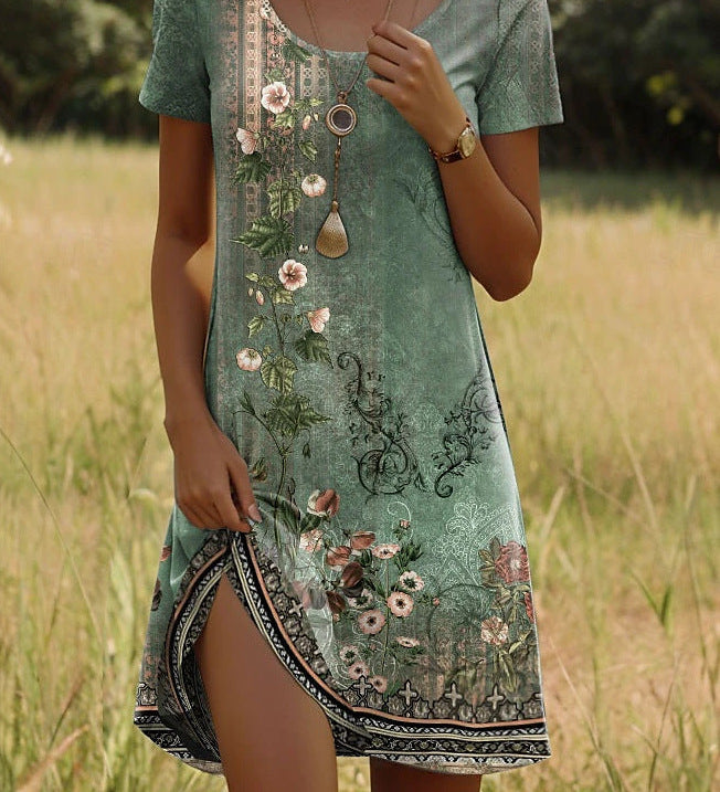 Mabel™ - Vestido de verano moderno con estampado étnico