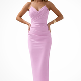 Genevieve | Vestido sin mangas para mujer con escote en forma de corazón y volantes