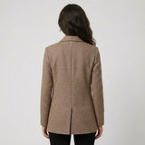 Blazer clásico estampado en mezcla de algodón | Corte estructurado | Elegancia atemporal