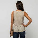 Camiseta fluida con toque satinado | Corte suelto | Elegancia casual