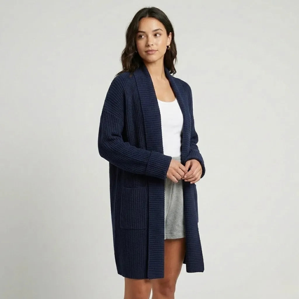 Cardigan oversized de punto acanalado | Corte suelto | Confort elegante para el día a día