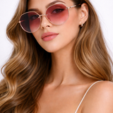 Emmeline | Gafas de sol de gran tamaño sin montura para mujer