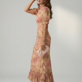 Elena™ | Vestido Maxi de Escote Alto