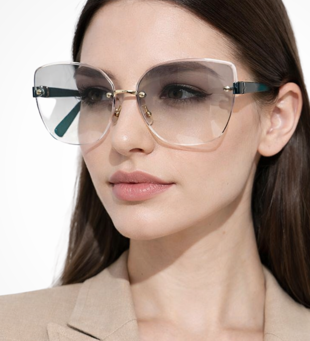 Cordelia | Gafas de Sol Gradientes Cat Eye Sin Montura para Mujeres