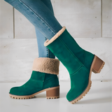 Joella - Botas Quentes de Camurça para Mulheres