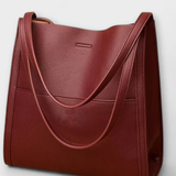 Neva | Bolsa de Hombro Texturizada con Bolsillo Frontal Estructurado para Mujeres