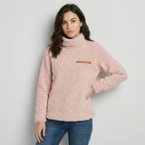 Camiseta polar de textura suave | Corte cómodo | Bolsillo con cierre discreto
