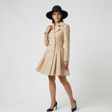 Vestido Blazer Estructurado con Botones Frontales para Elegancia Formal
