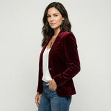 Blazer elegante en mezcla de viscosa | Corte estructurado | Estilo clásico contemporáneo