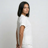 Blusa Ligera con Escote en V para Conforto Diario