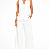 Verity | Conjunto de Chaleco con Cuello Halter y Pantalones de Pierna Ancha para Mujeres