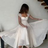 Ottilie | Vestido Midi de Tul con Escote Corazón para Mujeres