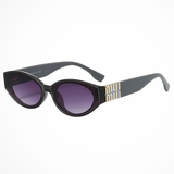Delphine | Gafas de Sol Ovaladas con Detalle en Oro para Mujeres