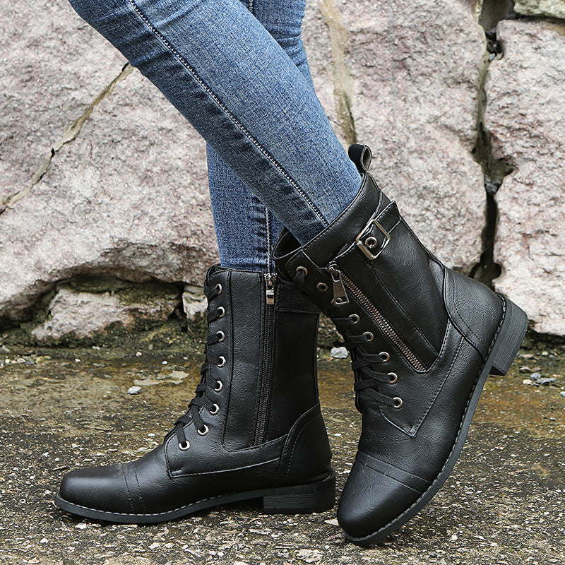 Katerina - Botas Estilosas de Salto Baixo