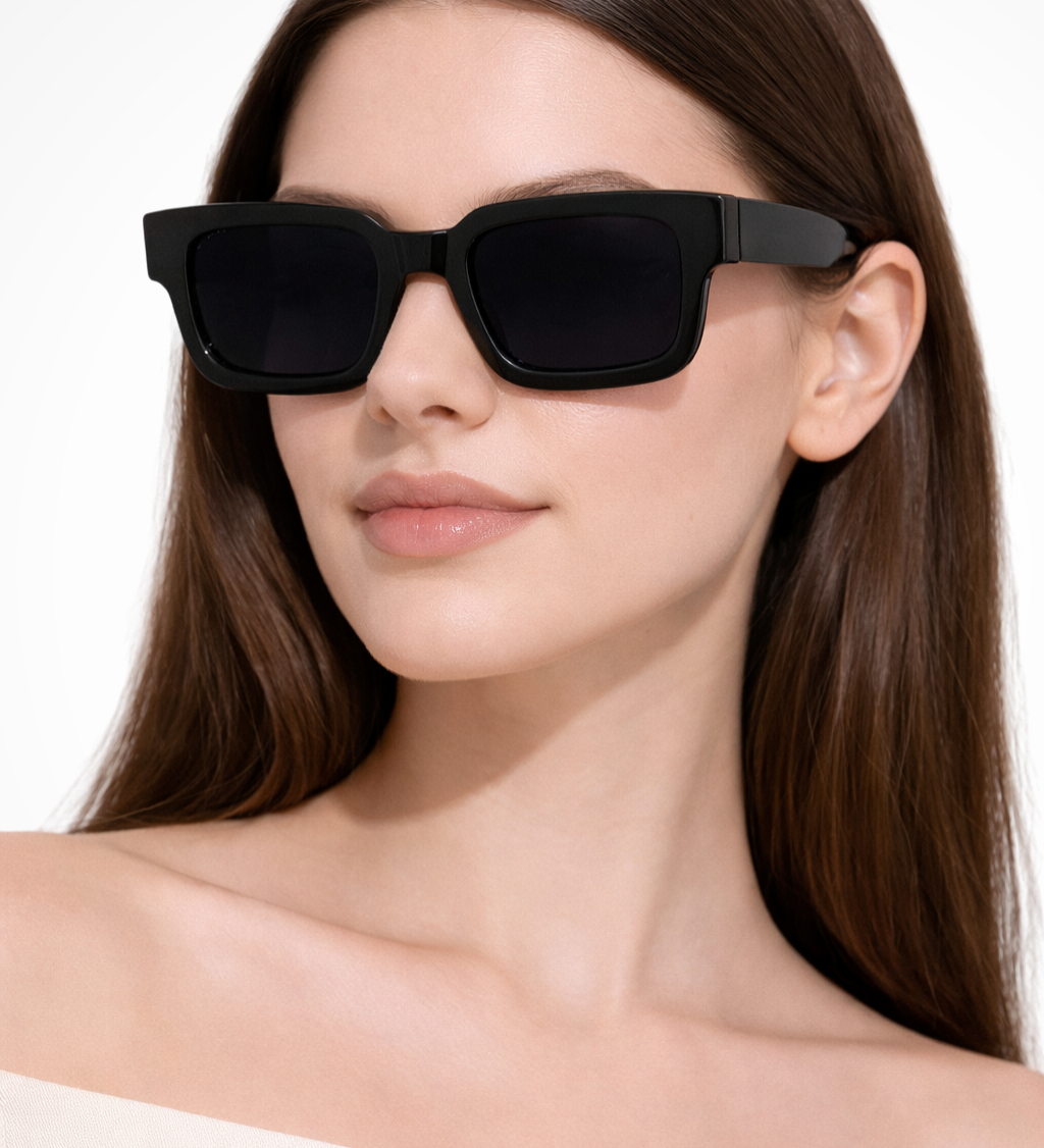Millicent | Gafas de sol retro para mujeres con montura rectangular