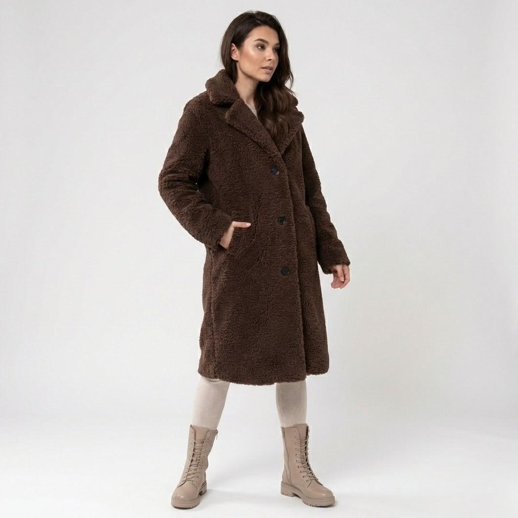 Abrigo acogedor en mezcla de lana | Corte recto | Confort elegante de invierno