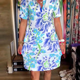 Federica™ - Vestido con mangas cortas y estampado floral