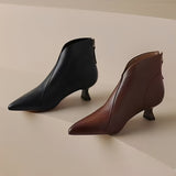 Samira - Botas Curtas com Salto Elegantes