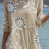 Charlotte | Vestido casual con mangas de tres cuartos