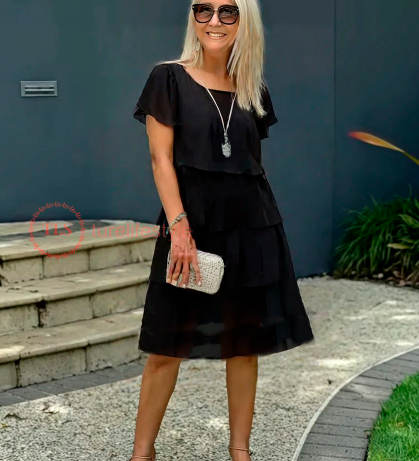 Paige™ - Vestido de chiffon suelto