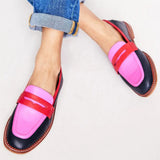 Lunessa | Mocasines con acentos de color