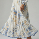 Natalia™ | Vestido midi envolvente plisado